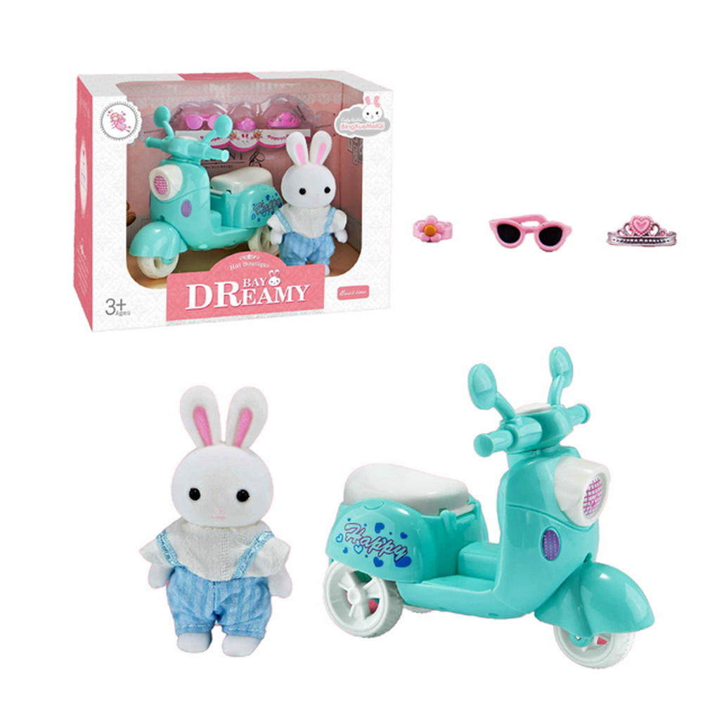 CONEJITO CON MOTONETA